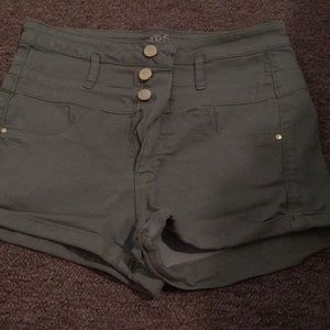 Olive green shorts
